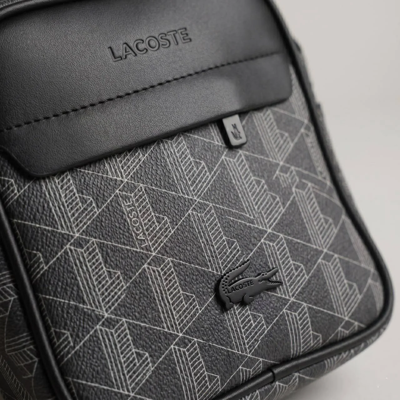 Чоловіча сумка Lacoste Monogram Black, фото №6