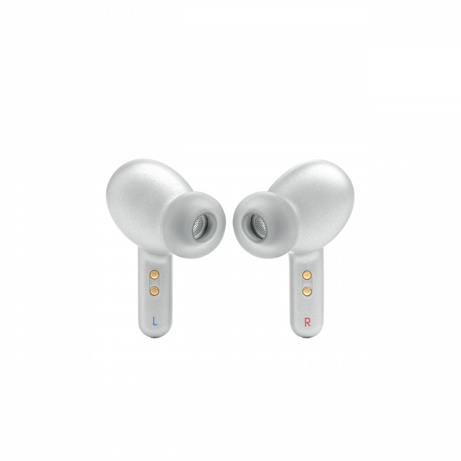Наушники JBL Live Pro 2 TWS водонепроницаемые настоящие беспроводные внутриканальные с шумоподавлением серебряные до 40 часов воспроизведения музыки, фото №5