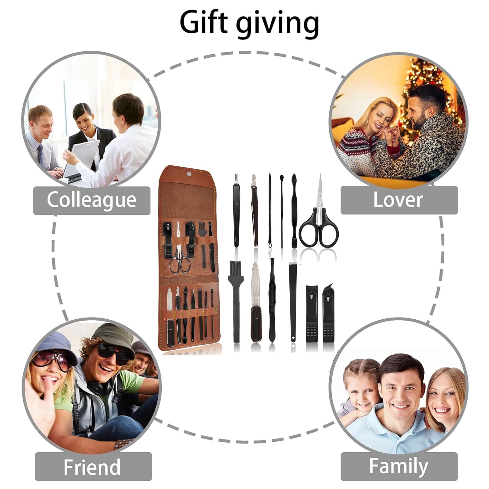 Набір для манікюру Glamour, 12 предметів, професійний з нержавіючої сталі, для чоловіків і жінок, фото №4 Набір для манікюру Glamour, 12 предметів, професійний з нержавіючої сталі, для чоловіків і жінок, фото №4