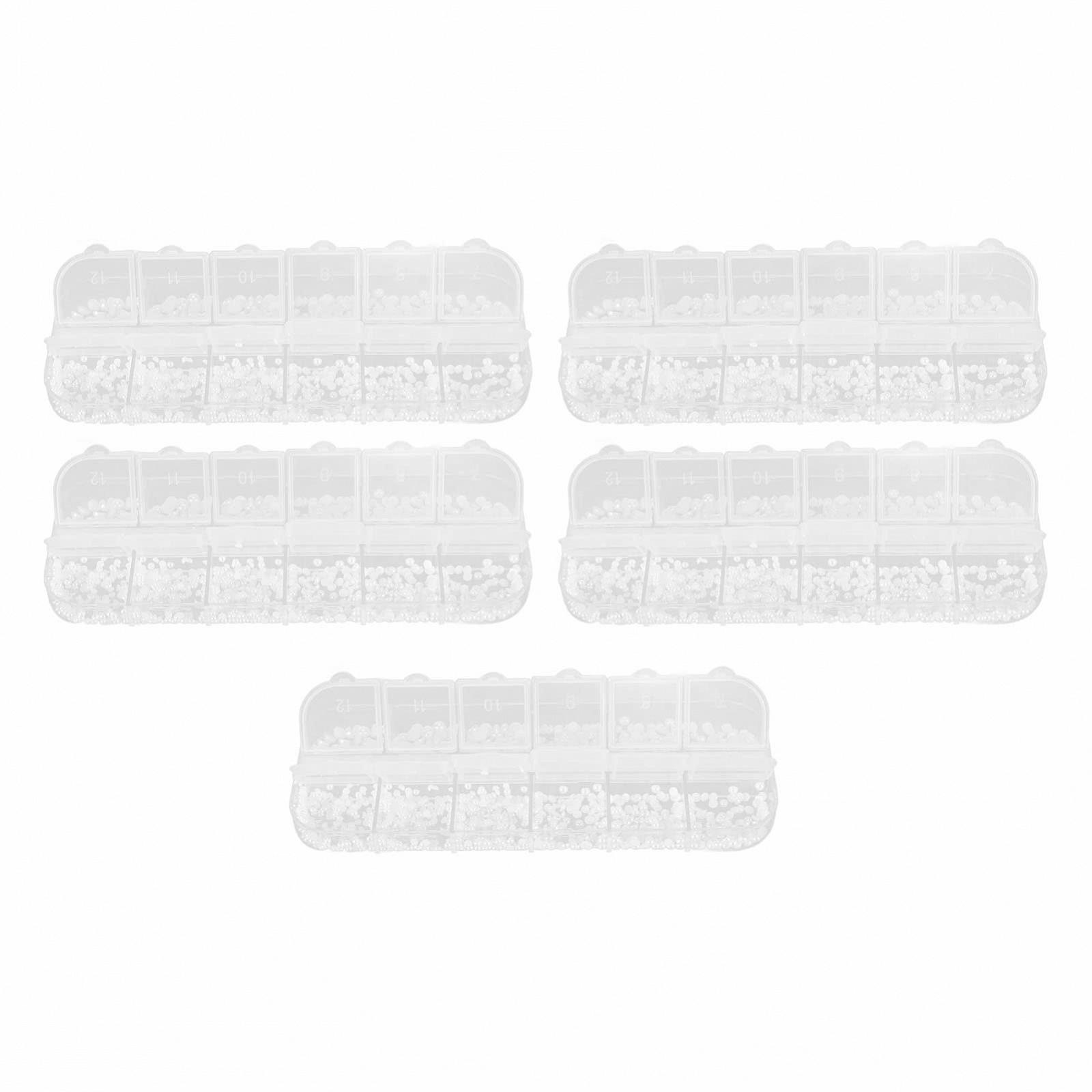 Блестки Набор жемчужин с плоской задней частью Полукруглые жемчужины для домашнего DIY и профессионального дизайна ногтей Макияж лица и поделки 5 коробок Жемчужины для ногтей, 2 мм 2,5 мм 3 мм 4 мм, фото №4