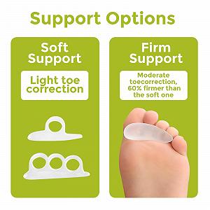 Коректор для пальців стопи Bukihome Гелеві випрямлячі для пальців 12 штук synthetic.ua - Фото 1