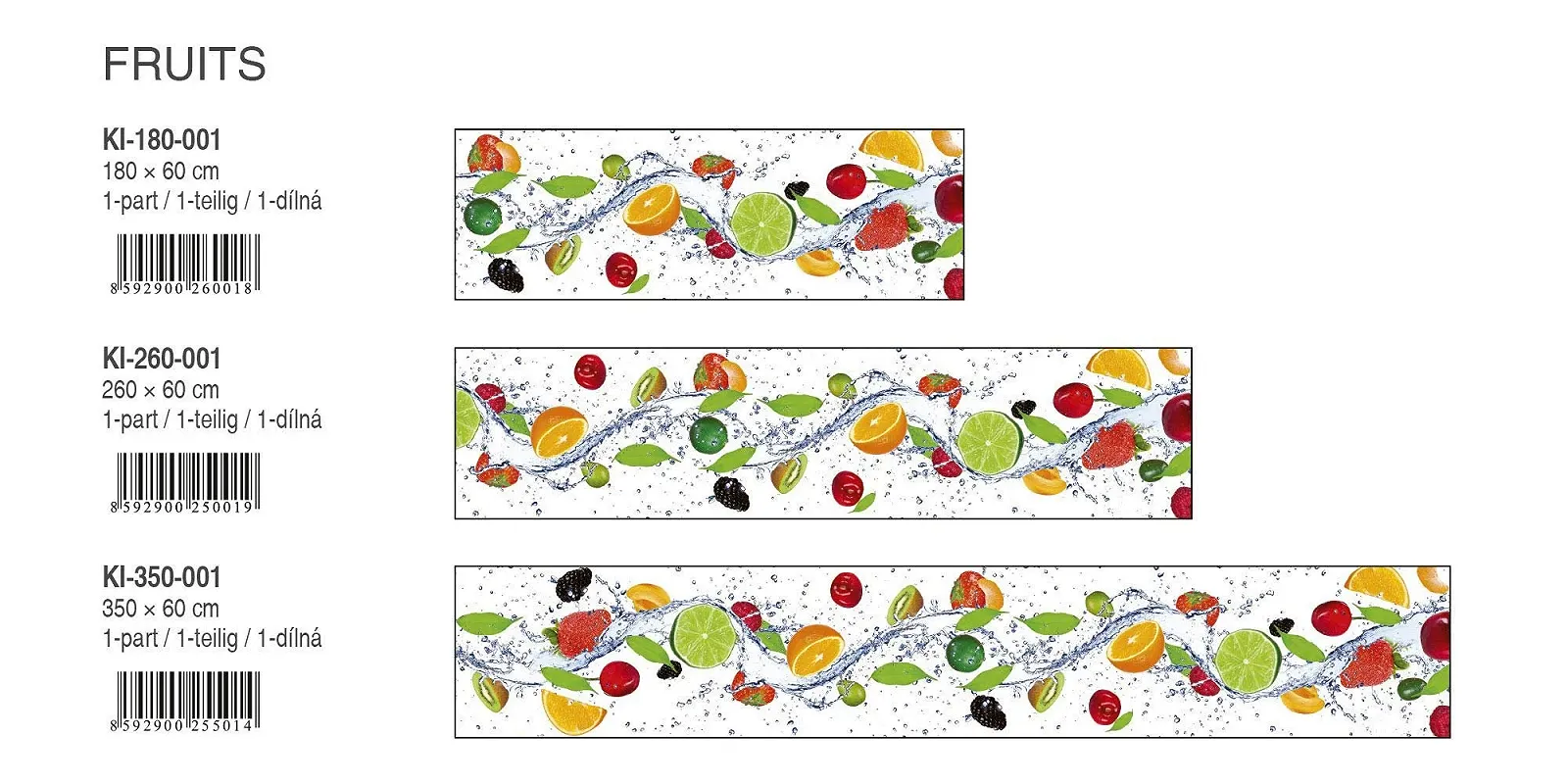 Самоклеюча плівка Dimex Line для кухонного фартуха Фрукти 260 см x 60 см, фото №4 Самоклеюча плівка Dimex Line для кухонного фартуха Фрукти 260 см x 60 см, фото №4