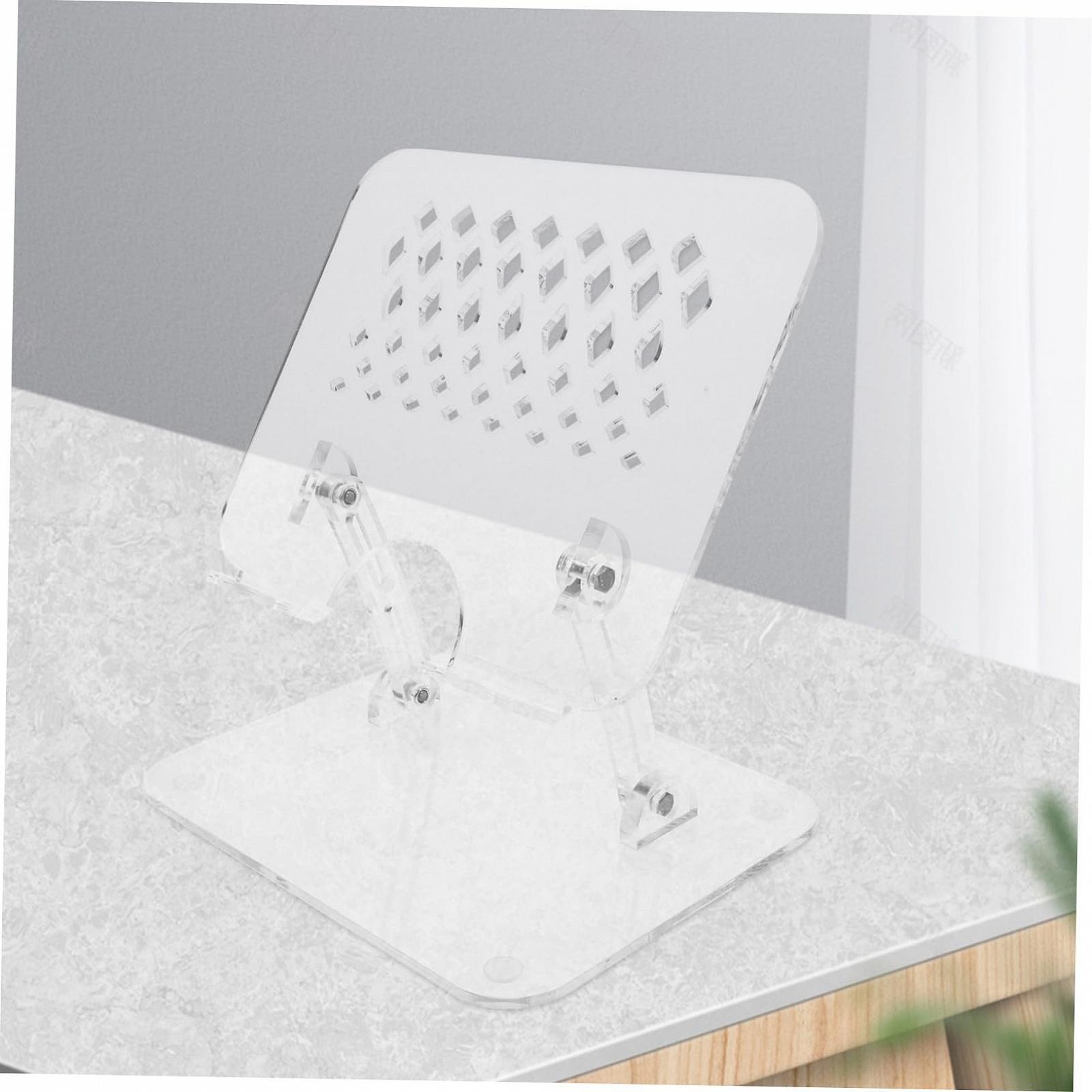 Підставка Тип Vaguelly Регульована по висоті для ноутбуків та планшетів Акрилова Прозора, фото №8 Підставка Тип Vaguelly Регульована по висоті для ноутбуків та планшетів Акрилова Прозора, фото №8