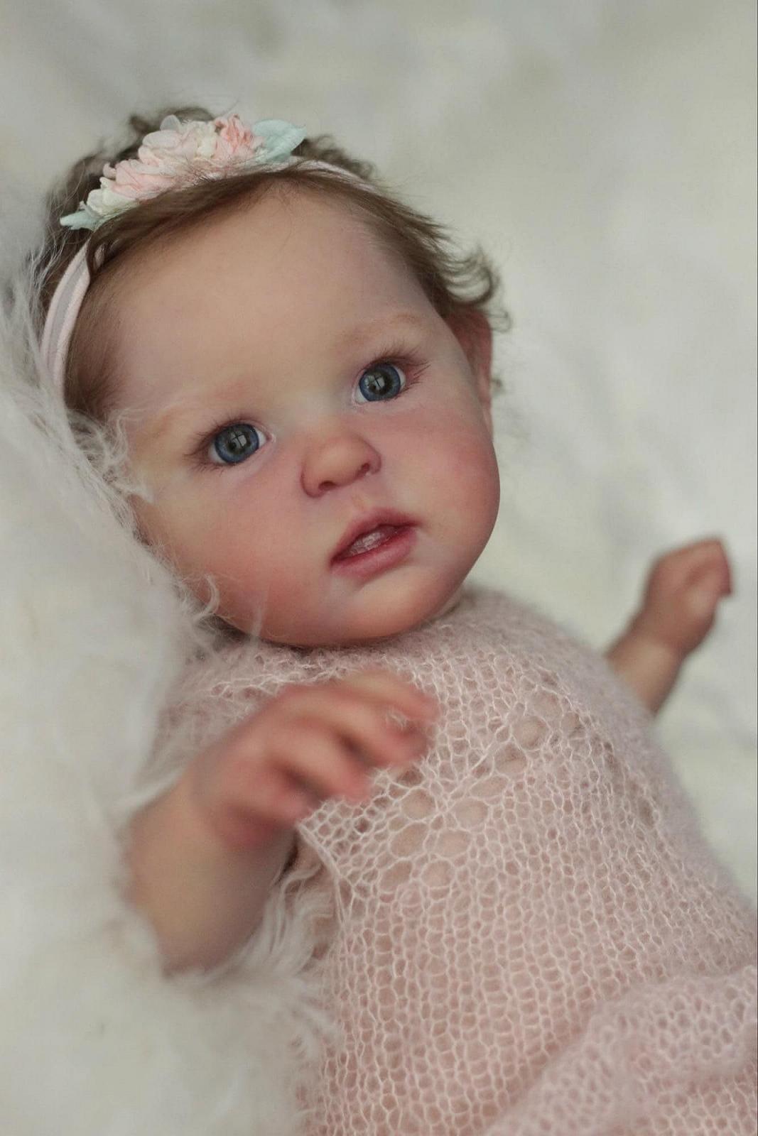 Силиконовая кукла Anano Reborn Baby Boy 20 дюймов, с весом, реалистичный вид, красные сыпи, (вкоренённые волосы), фото №6