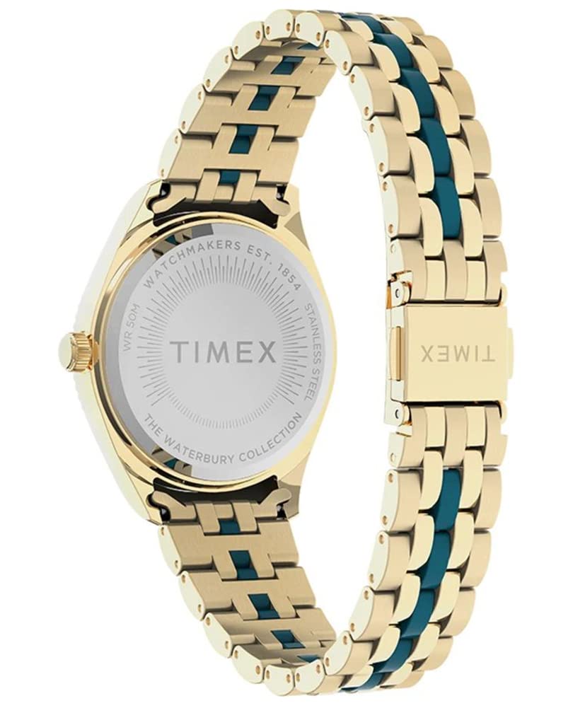 Женские часы Timex Waterbury с аналоговым циферблатом и стальным браслетом, фото №2