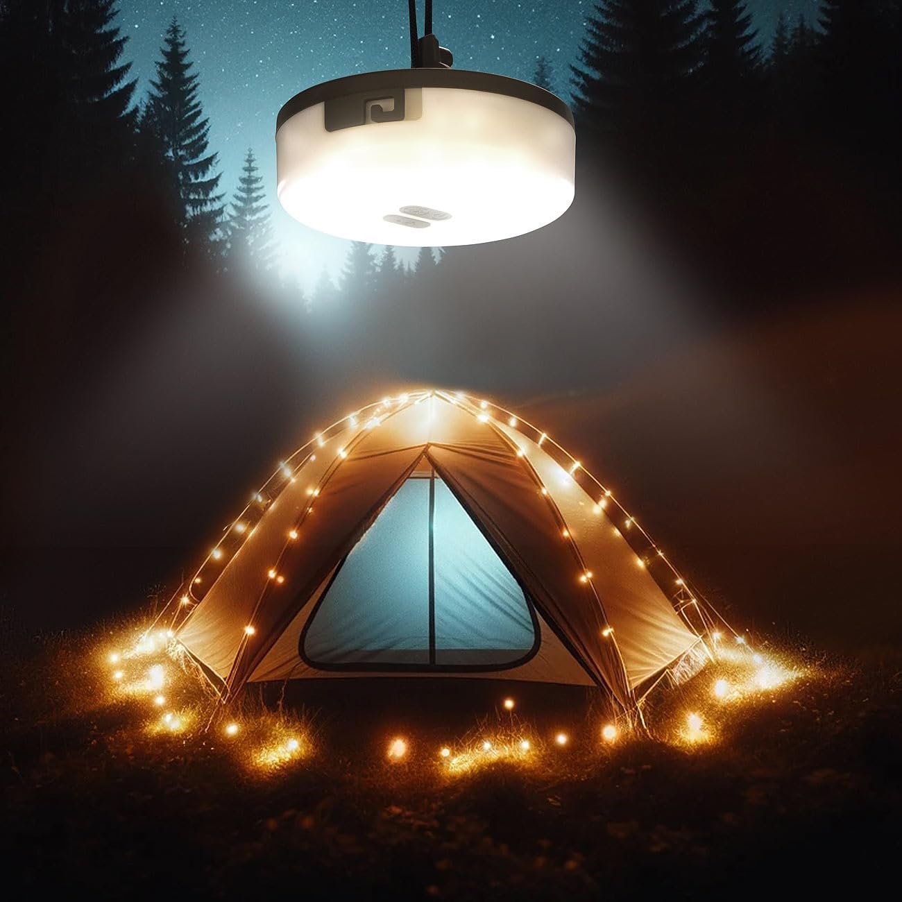 Кемпінгова Гірлянда Lunartec 2-в-1, 6 режимів, IPX4, 10 м, 130 LED, фото №4