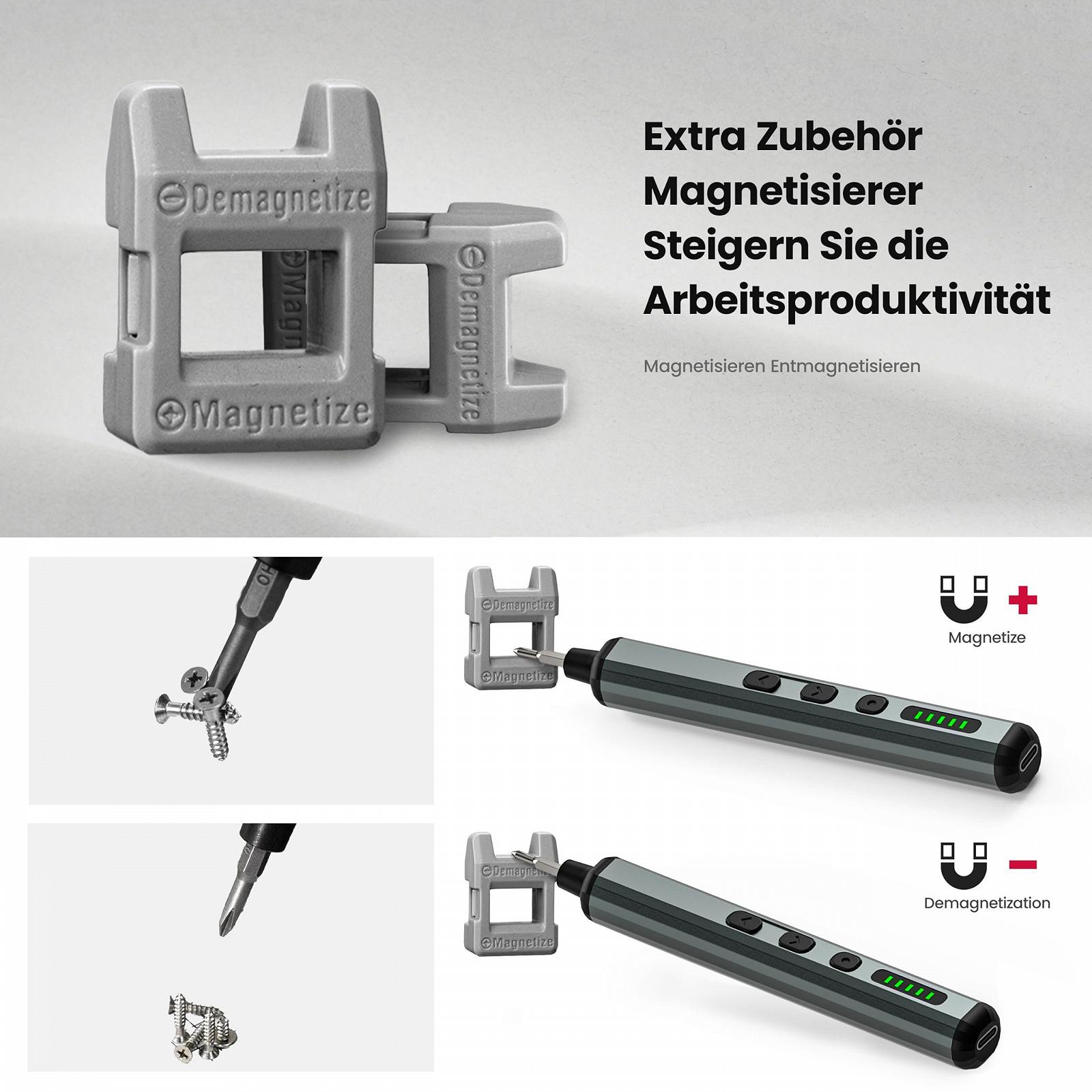 Електрична викрутка KAIWEETS 70 в 1 64 S2 намагнічений наконечник 200 об/хв, фото №3