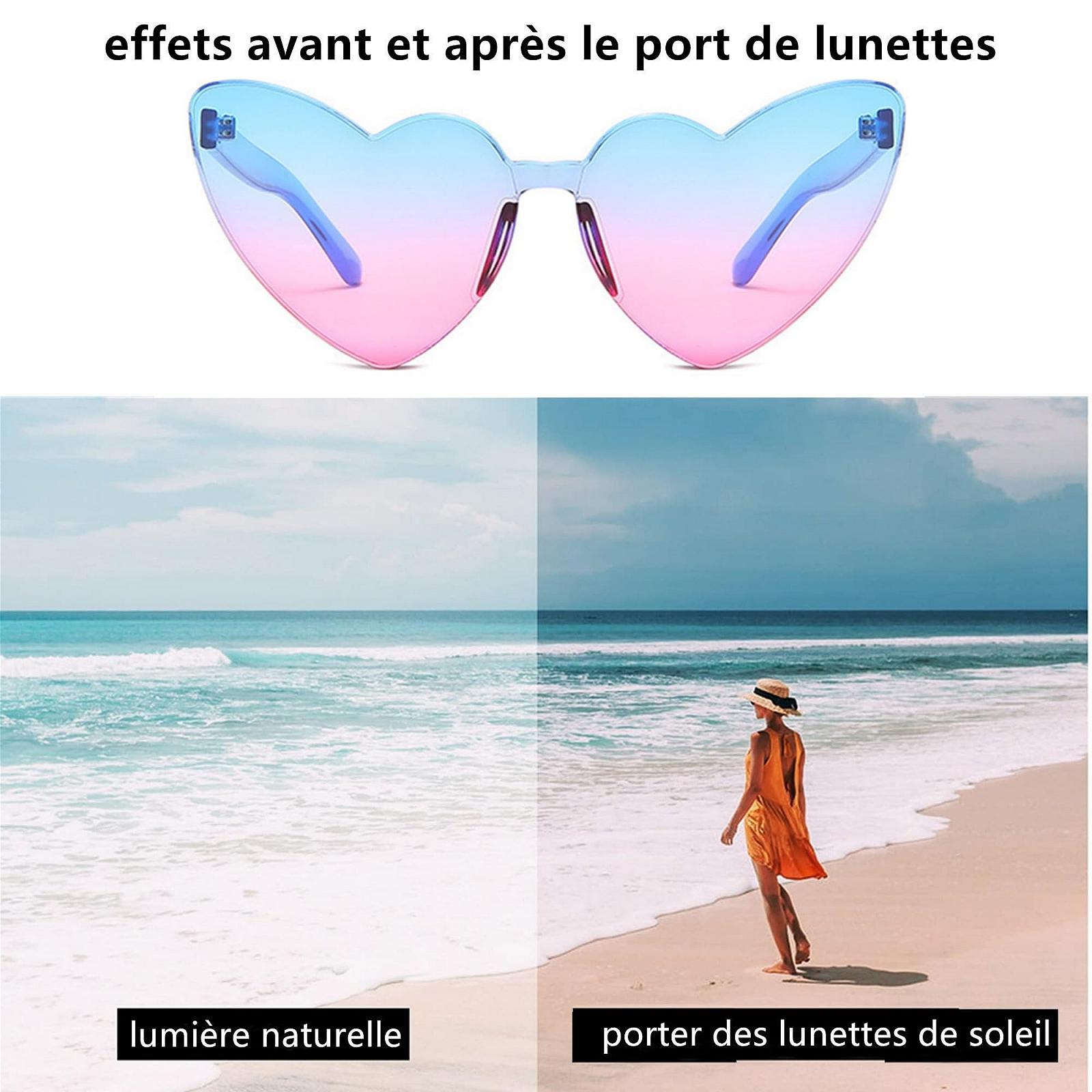 Сонцезахисні окуляри у формі серця FSMILING, 8 пар, жіночі окуляри для вечірок, фото №6