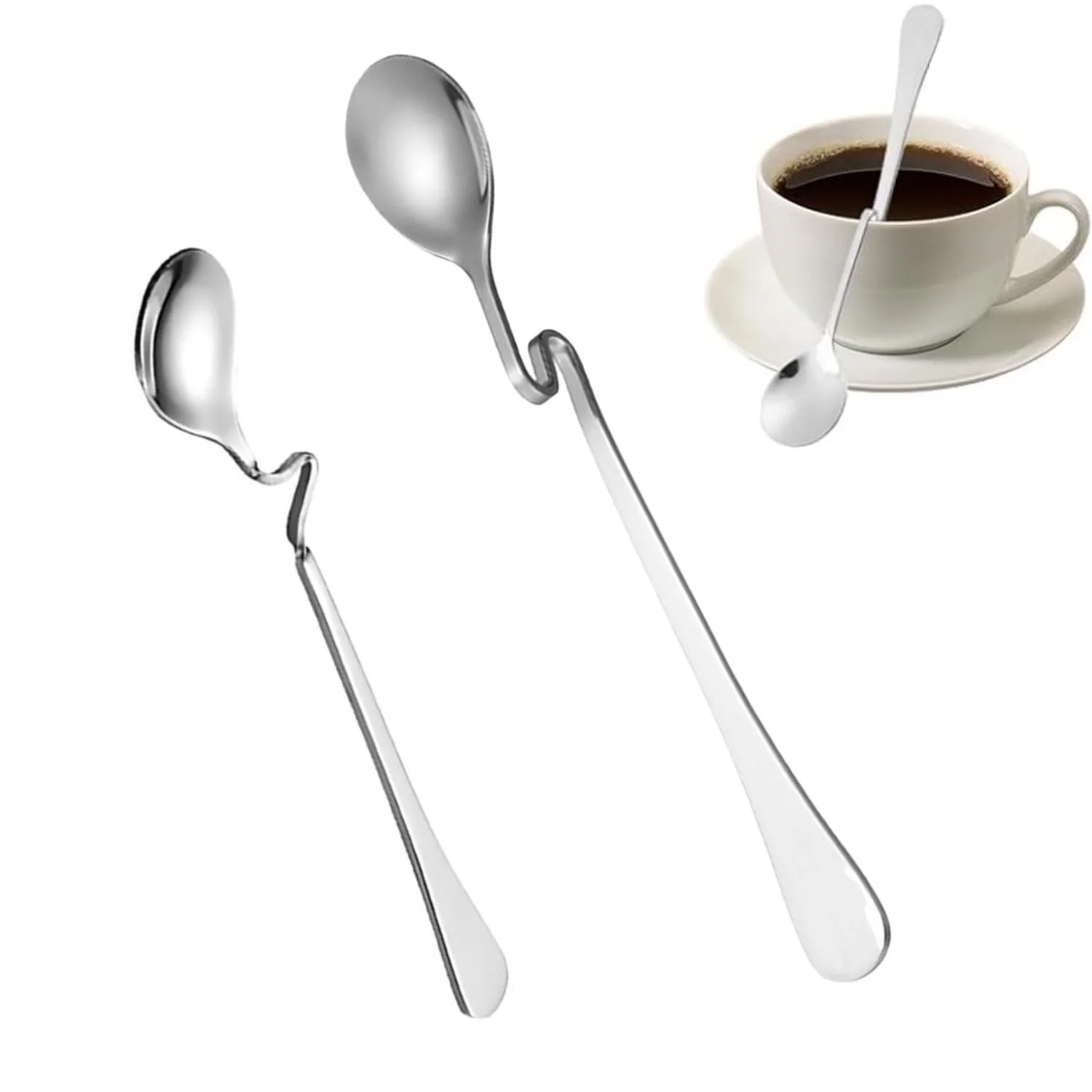 Ложка для меду з нержавіючої сталі, набір з 2 ложок для джему, фото №1