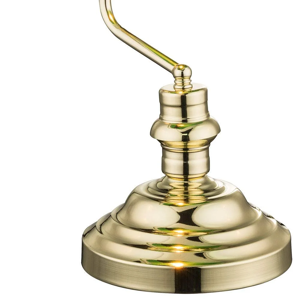Настольная лампа Globo LED Banker Antique Brass Green, фото №9