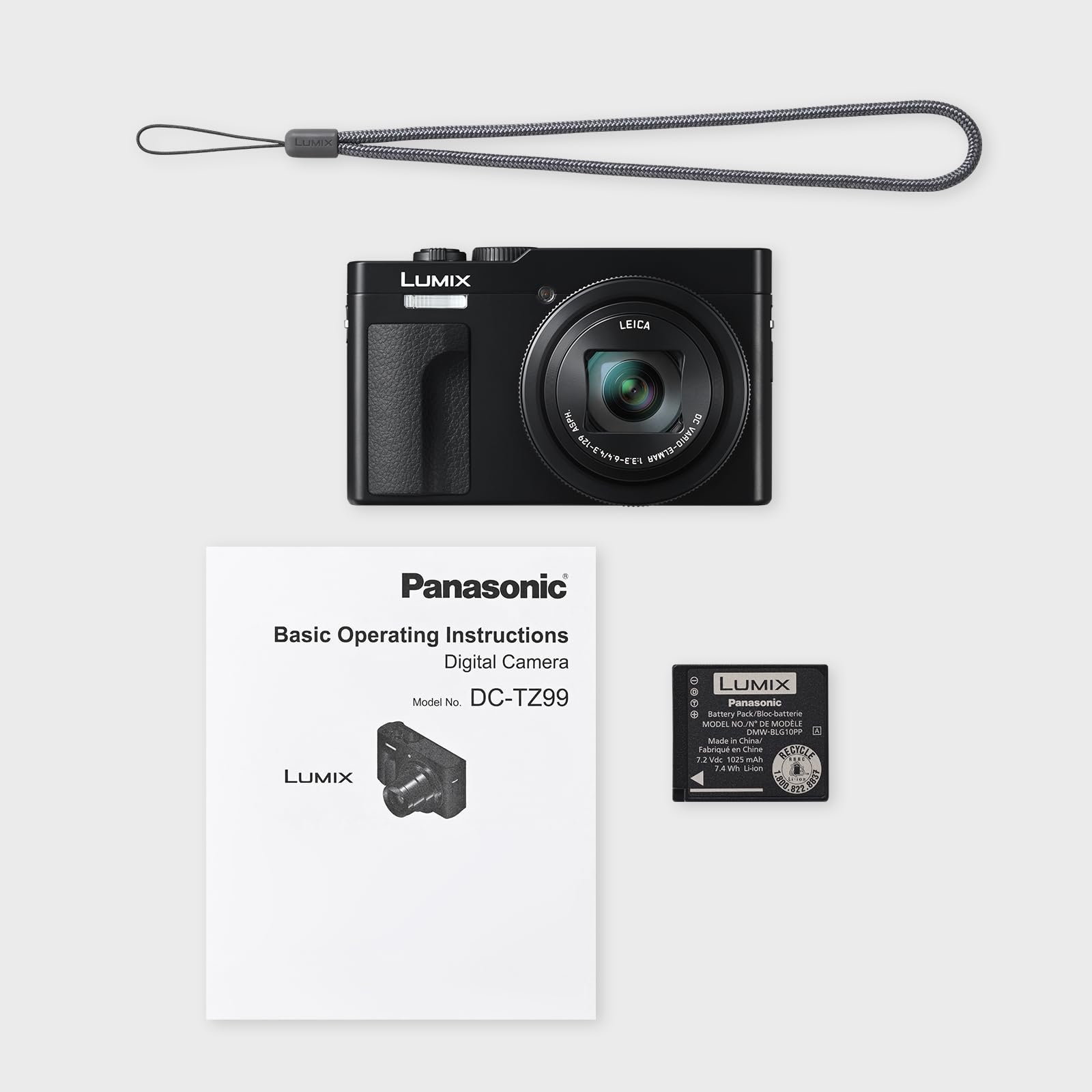 Фотоаппарат Panasonic LUMIX DC-TZ99E-K Компактный Travel Zoom, Объектив Leica DC, Зум 30x, 24-720 мм, 20.3 МП, OIS, Видео 4K 30p, Монитор 7.6 см, WiFi, Bluetooth, Черный, фото №8