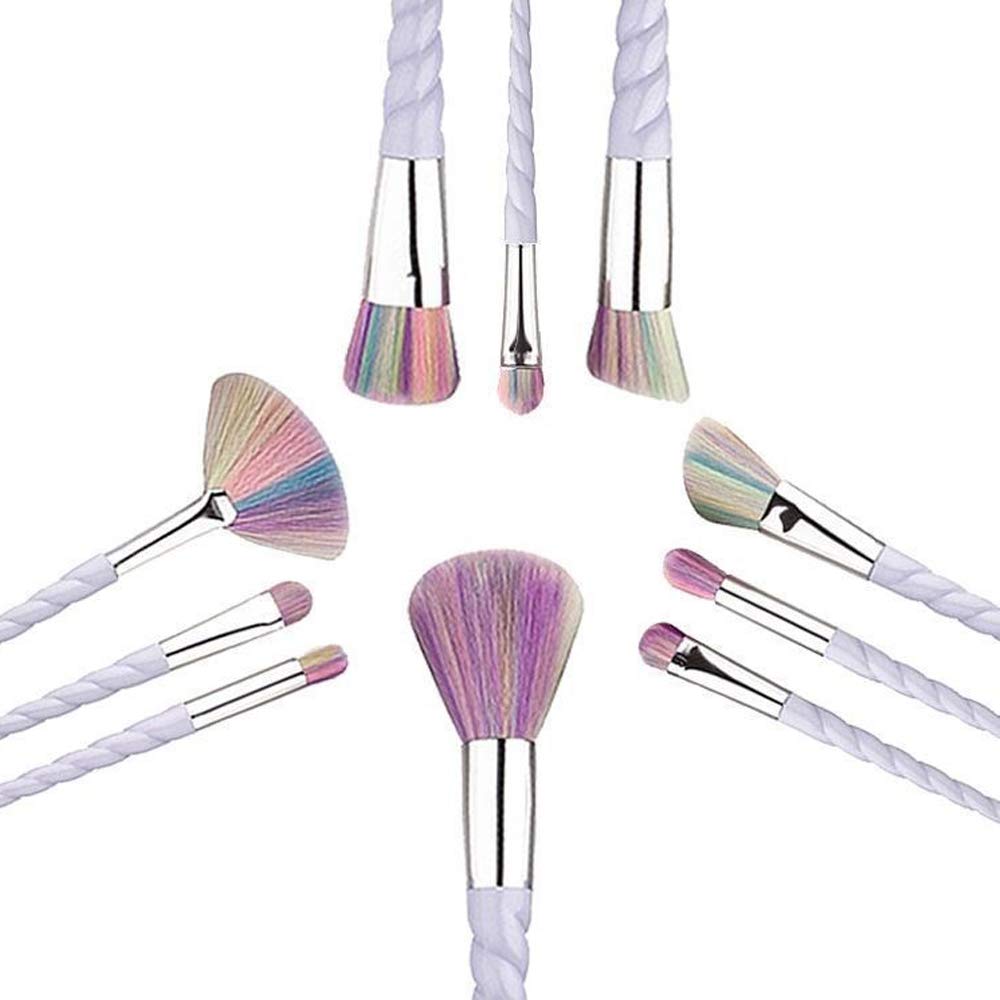 Набор кистей для макияжа Yang Xin Luxury Unicorn Series из шерсти для основы теней контурирования лица 10 шт., фото №6