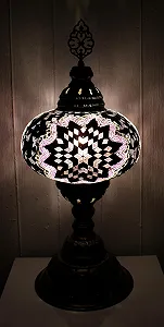 Настільна лампа Samarkand Lights XL Мозаїчна Східна Фіолетова - Фото 1