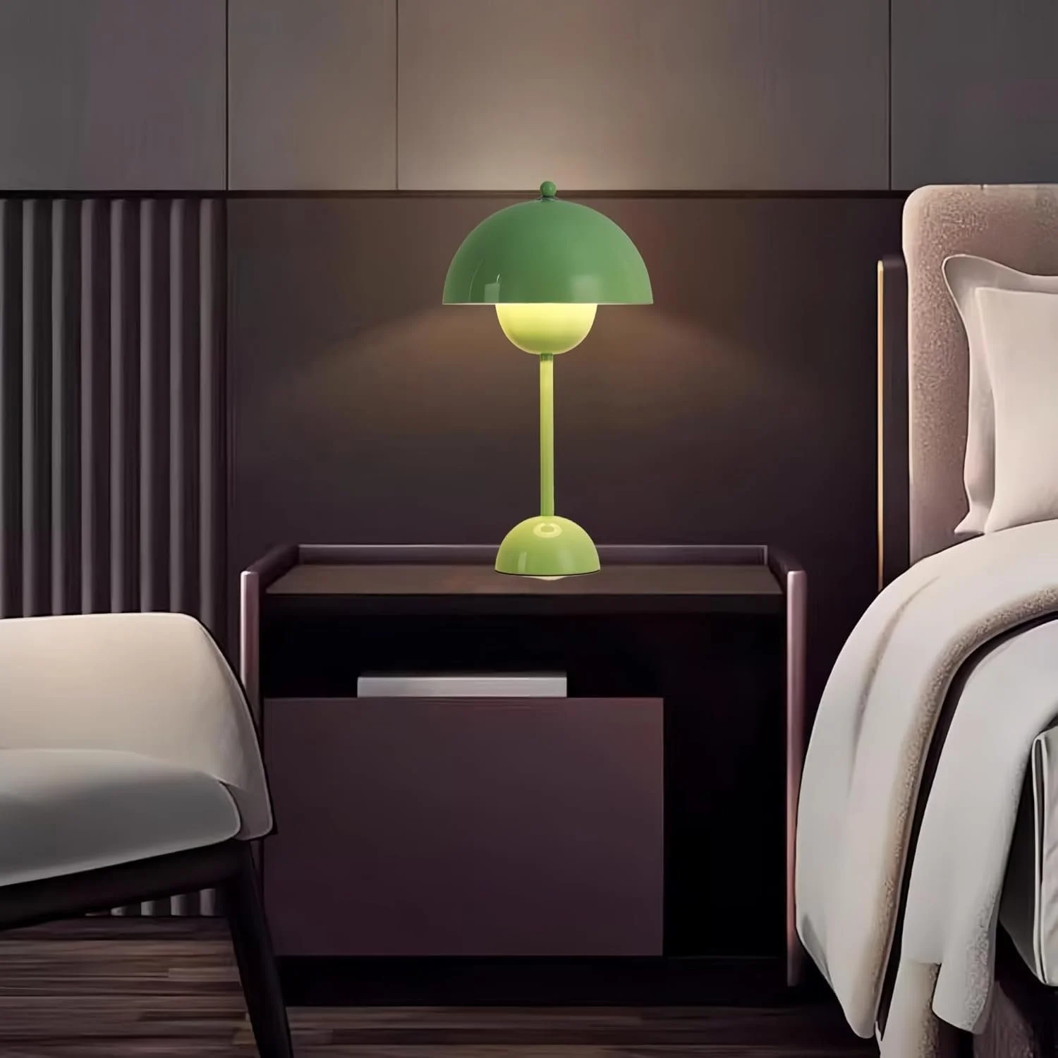 Настільна лампа Alpinaluz Retro Сталева Скандинавський дизайн E27 Green, фото №5