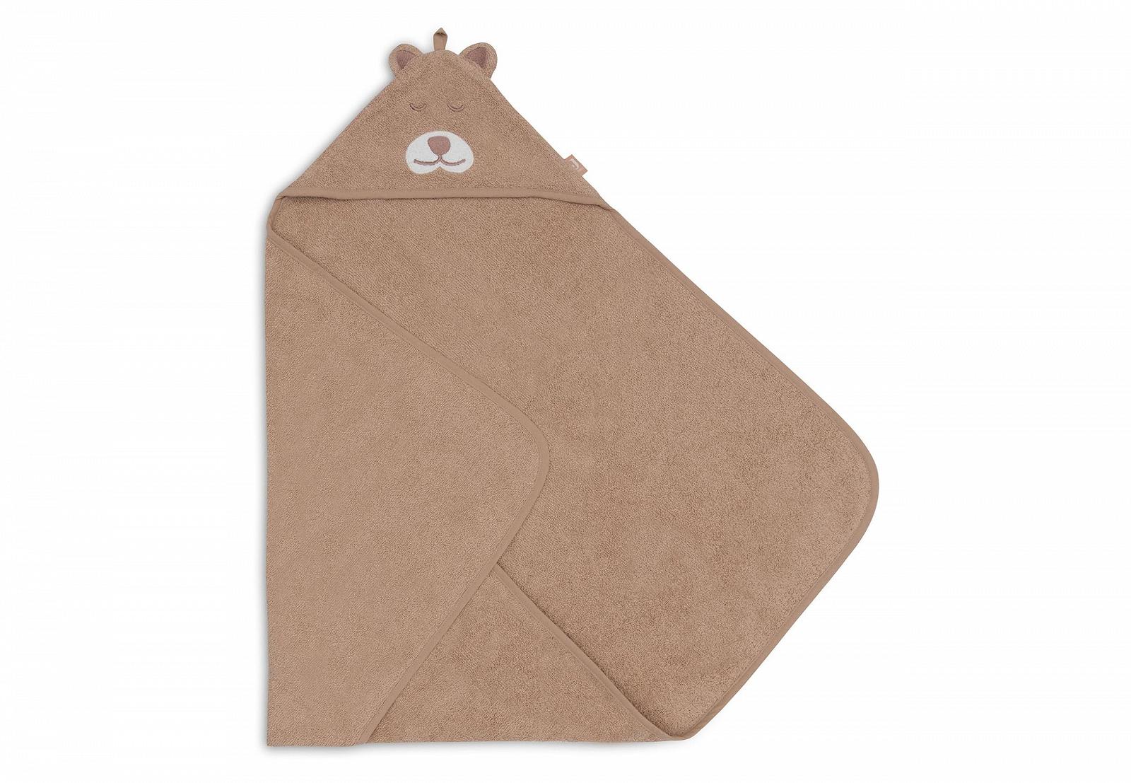 Полотенце с капюшоном Jollein Frottee Gepard Jungle Jambo коричневый (75x75 см), фото №2