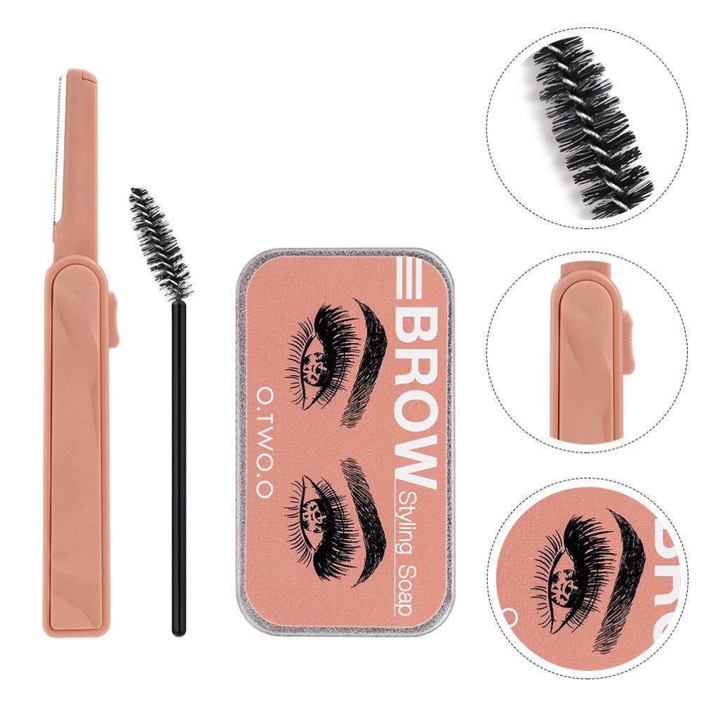 Набір Beaupretty Eyebrow Soap з пензликом 9 штук 4D довготривале укладання лоба мило для укладання брів помада для брів бальзам для макіяжу брів, фото №5