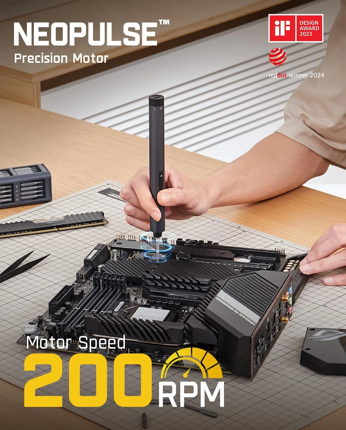 Набір електричних прецизійних викруток Fanttik E1 Max 50 в 1 2 режими крутного моменту 5/32 дюйма Hexagon, фото №4