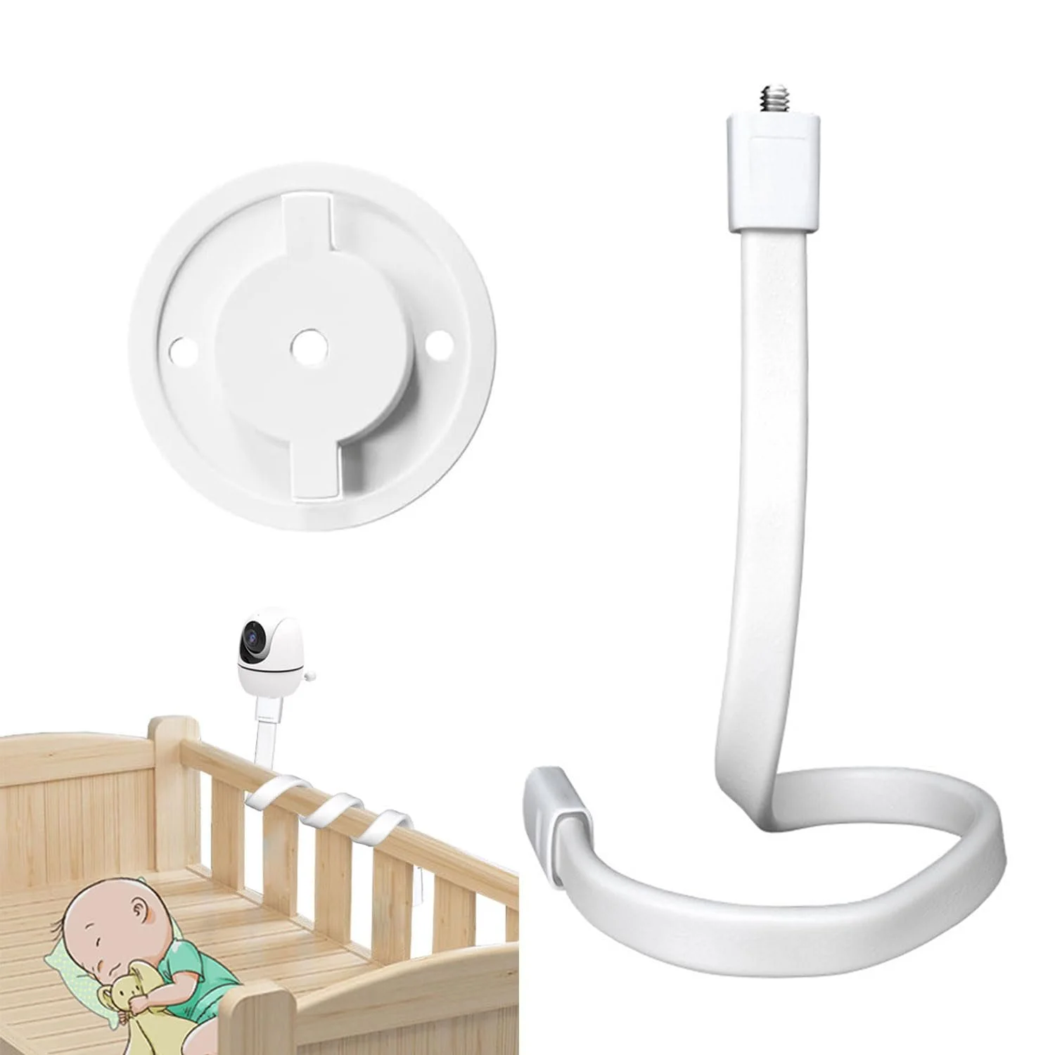 Тримач для відеоняні 1/4" Гнучкий для TP-Link Tapo C200/C210/C211/C212/C220, фото №1