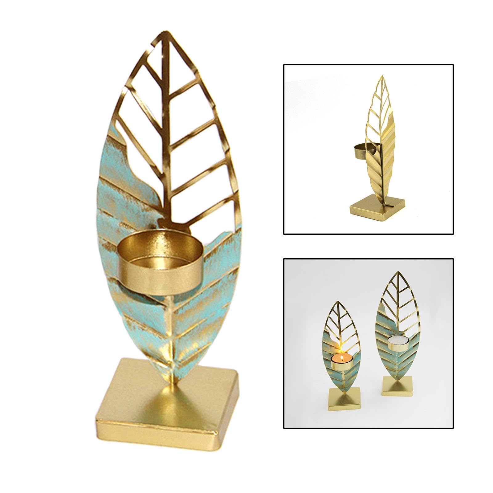 Подсвечник F Fityle Для чайных свечей 7 см x 20 см Синий лист, фото №7 Подсвечник F Fityle Для чайных свечей 7 см x 20 см Синий лист, фото №7