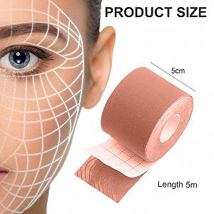 Лента для подтяжки лица Бежева, 2,5 см x 5 м synthetic.ua - Фото 1