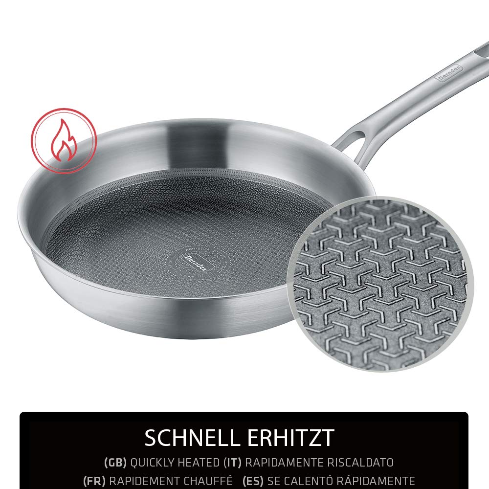Сковорідка Berndes Tricion Resist 32 см Витримка до подряпин Швидке нагрівання Антипригарне покриття, фото №3