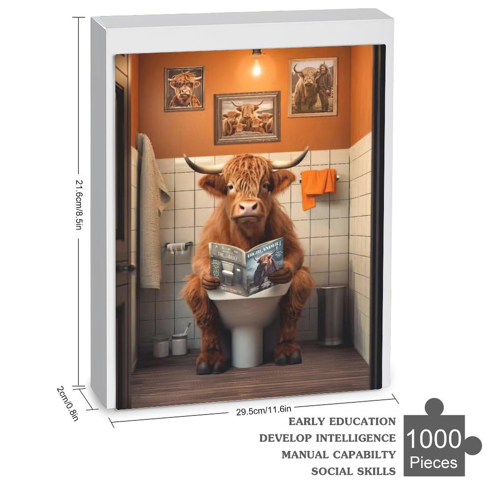 Пазл Cow 1000 елементів 78 x 53 см, фото №3