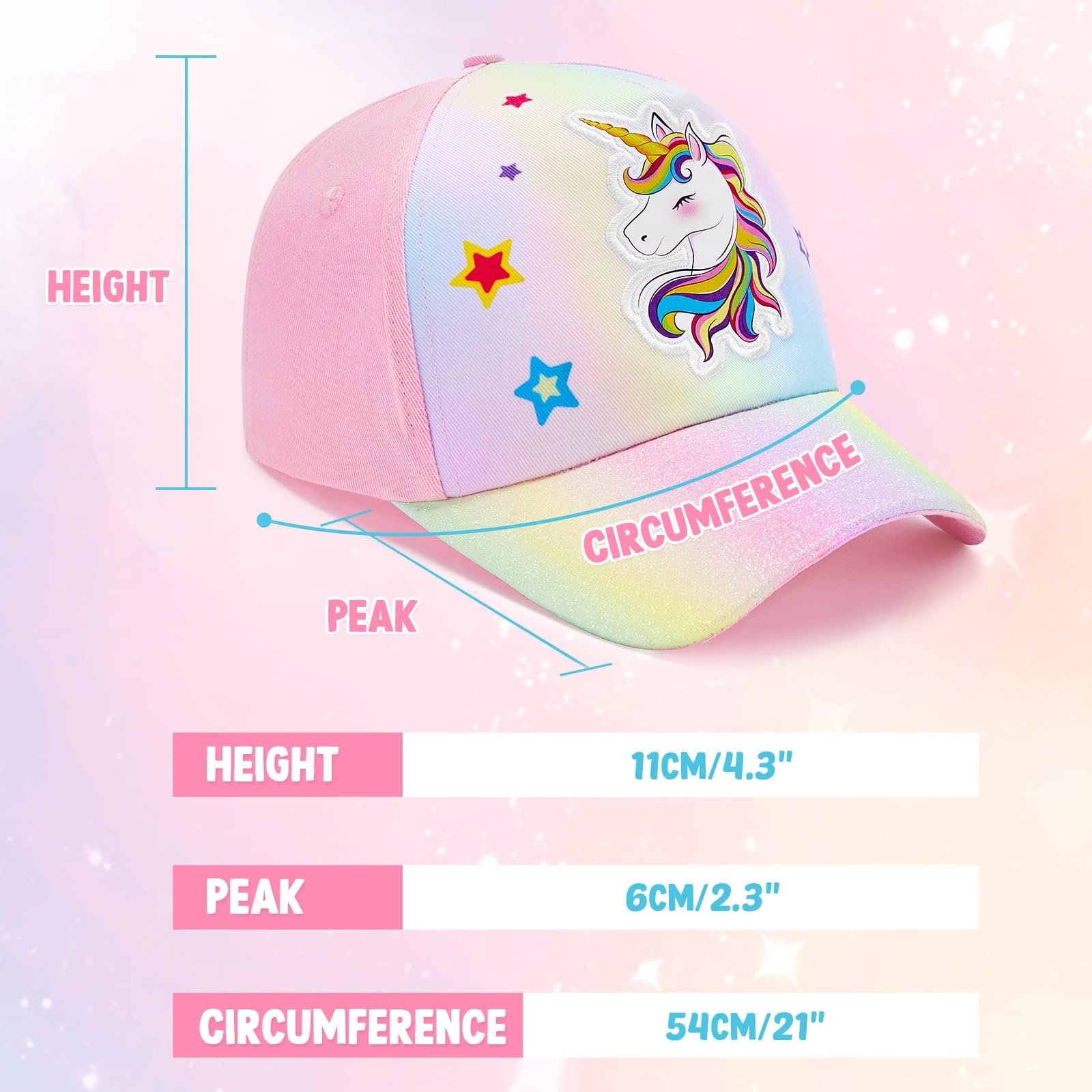 Бейсболка WAWSAM Girls' Kids Snapback хлопковая, фото №7