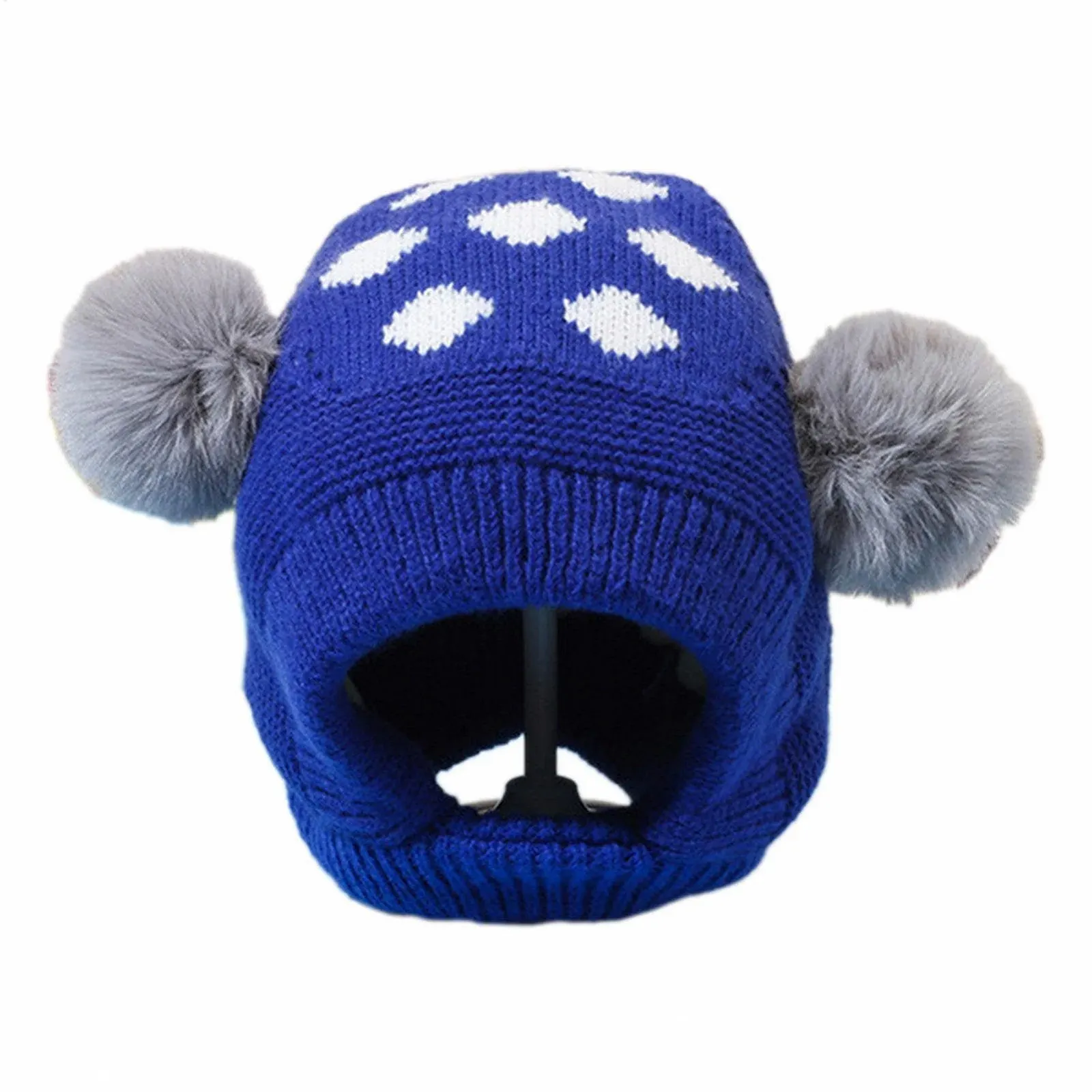 Вязаная шапка-ушанка Zqkimzi для детей, зимняя вязаная, фото №7 Вязаная шапка-ушанка Zqkimzi для детей, зимняя вязаная, фото №7