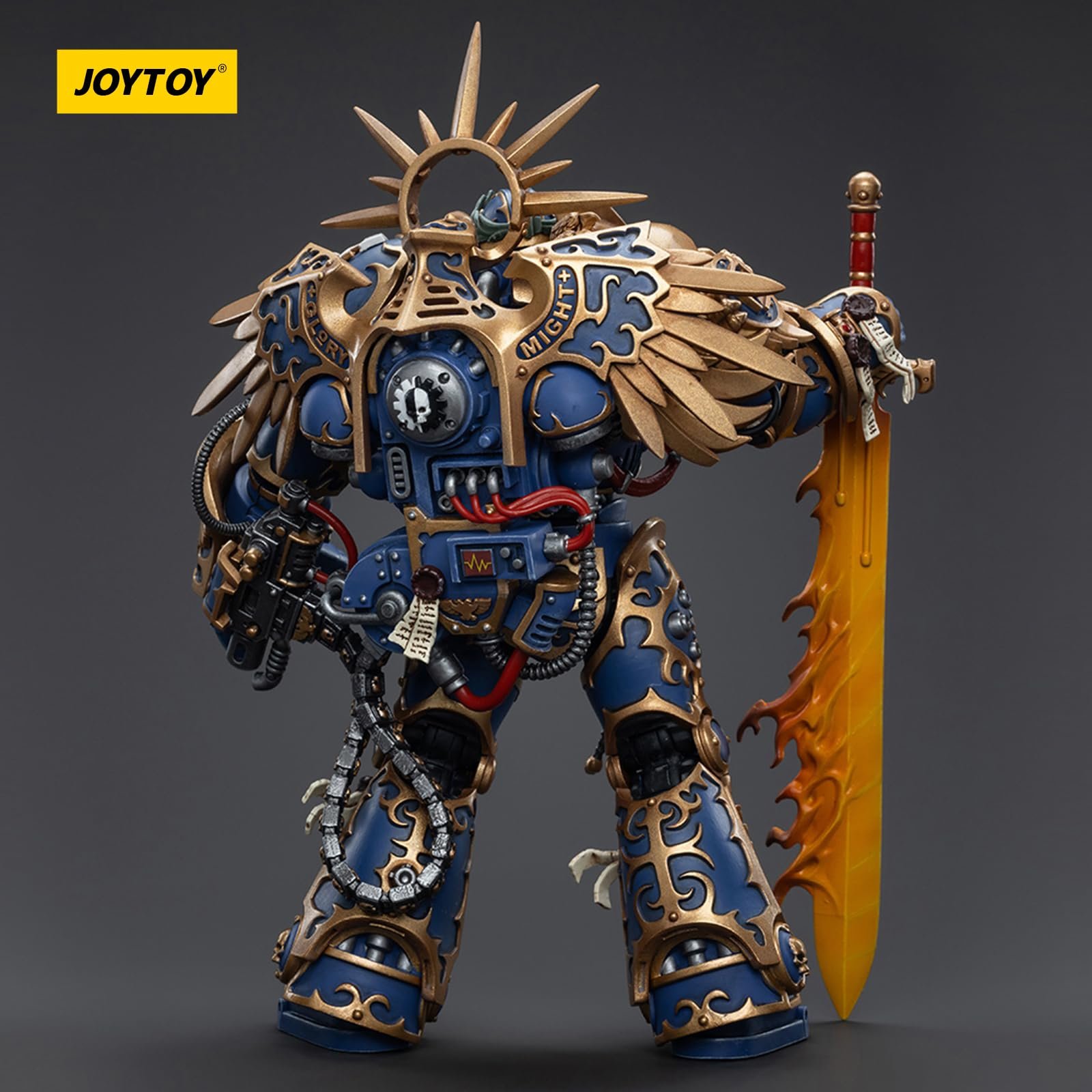 Фигурка JOYTOY Warhammer 40K The Ultramarines, Ultramarines Primarch Roboute Guilliman 1/18, фото №3