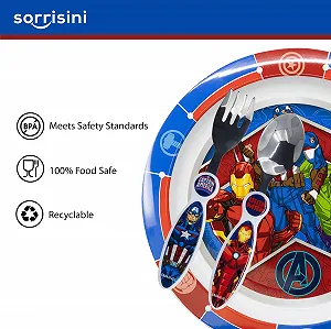 Набор детской посуды Hulk Sorrisini synthetic.ua - Фото 1