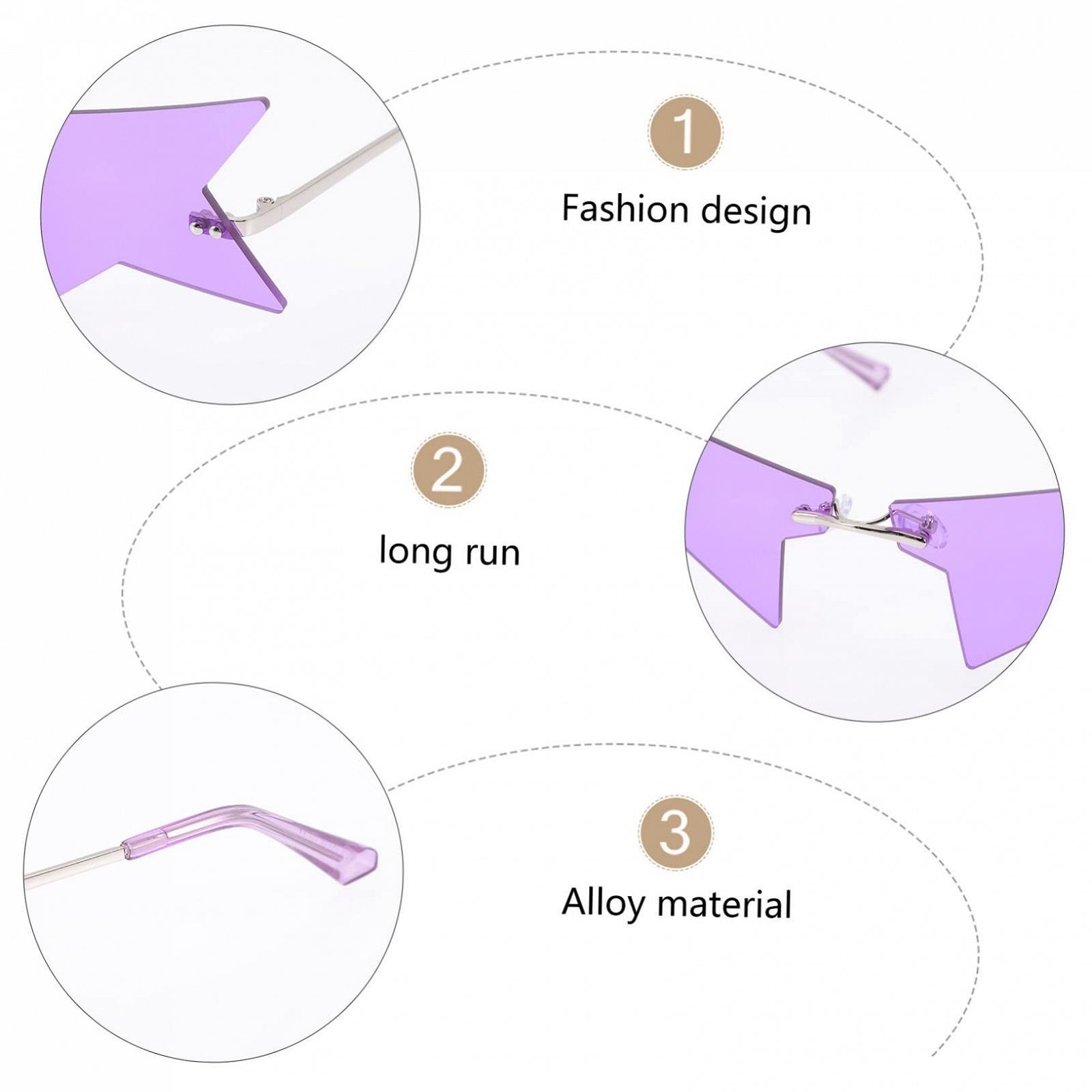 Набір сонцезахисних окулярів PACKOVE 5 шт. Модні ретро, фото №3