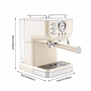 Полуавтоматическая эспрессо-кофеварка 1.05 кВт 20 бар 1.5 л с капучинатором synthetic.ua - Фото 1