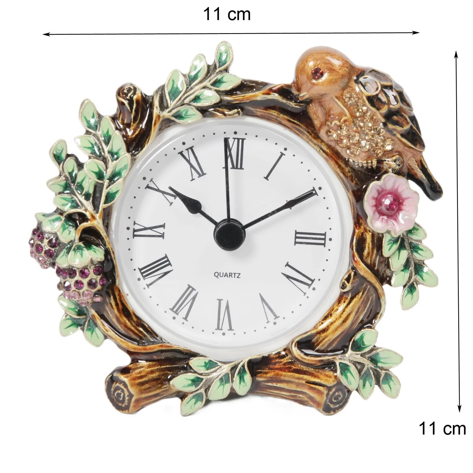 Настольные часы thewense Цветочные Декоративные Античное золото, фото №2