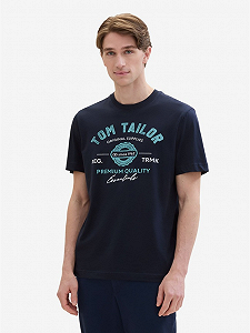 Футболка Tom Tailor LOGO TEE MEN'S 1037735-10302 Темно-синий 2XL - Фото 1