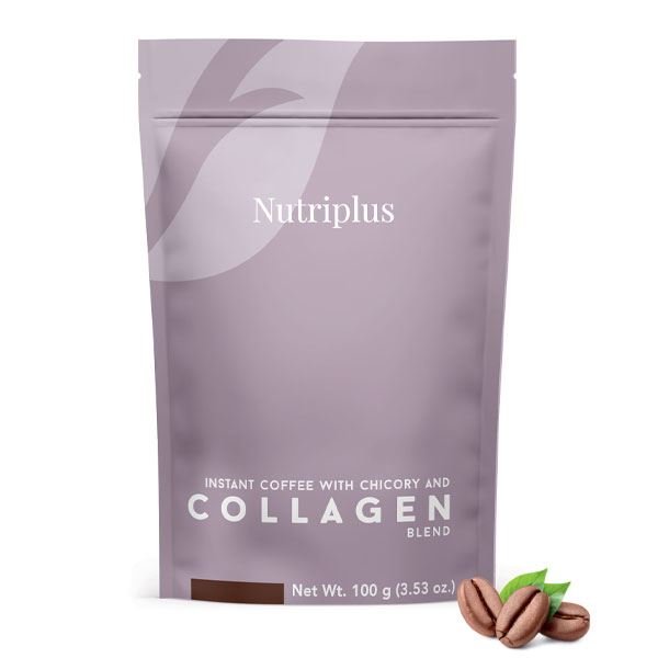 Дієтична добавка - Кава з цикорієм та колагеном NutriCoffee Nutriplus 100 г, фото №1