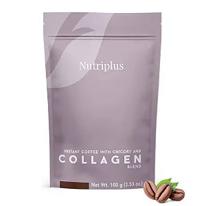 Пищевая добавка - Кофе с цикорием и коллагеном NutriCoffee Nutriplus 100 г - Фото 1