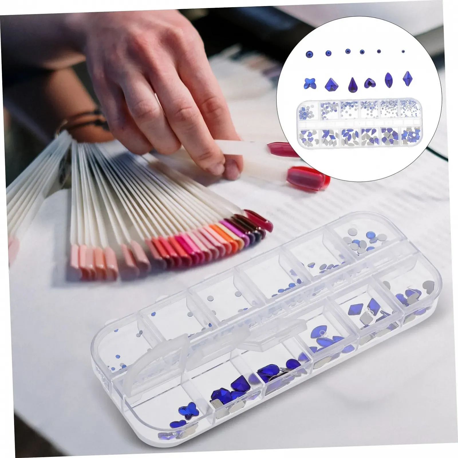 Стразы для ногтей Healeved, набор для декорирования ногтей, блестящие аксессуары для маникюра, фото №7
