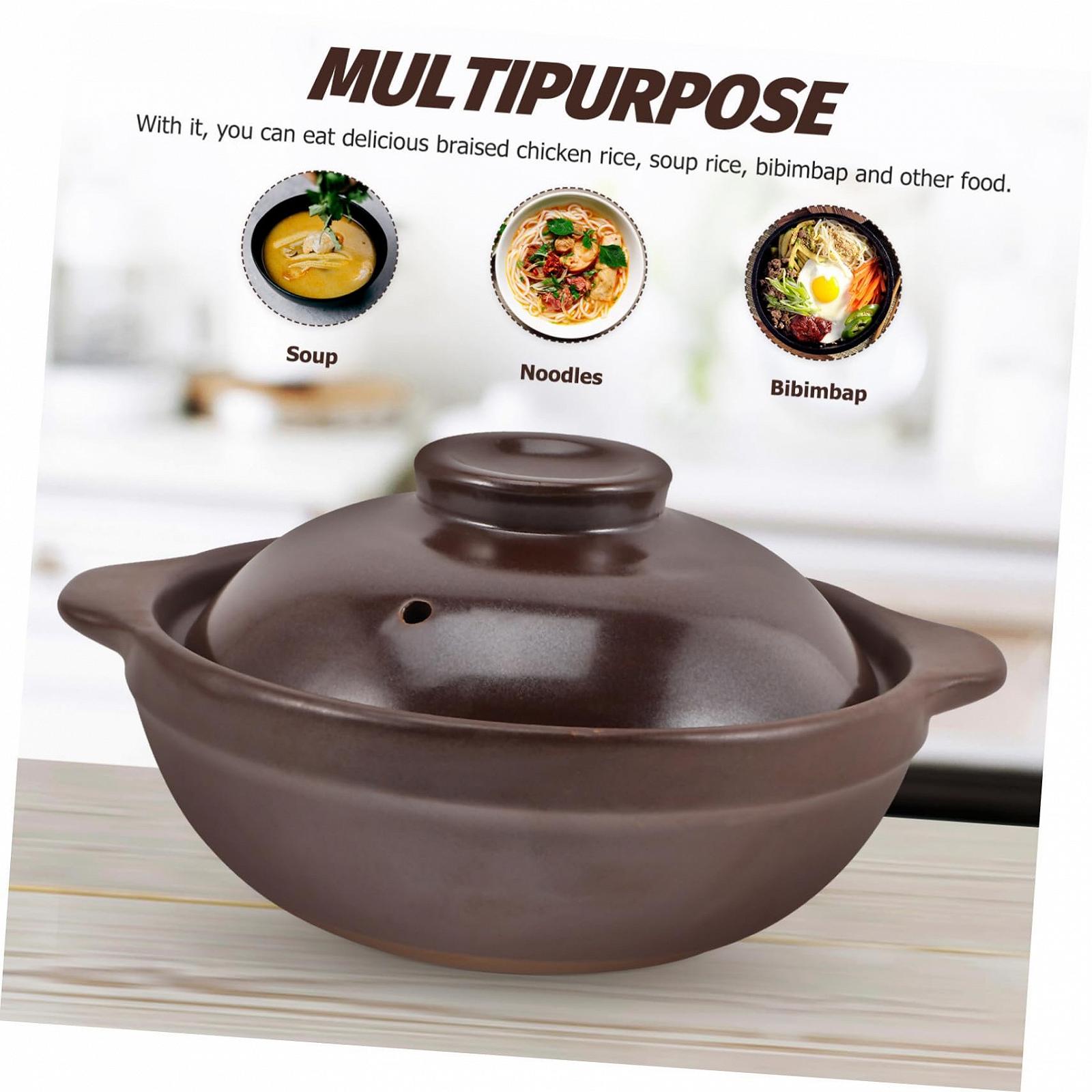 Горщик для запікання TOYANDONA керамічний термостійкий з кришкою коричневий, фото №5 Горщик для запікання TOYANDONA керамічний термостійкий з кришкою коричневий, фото №5