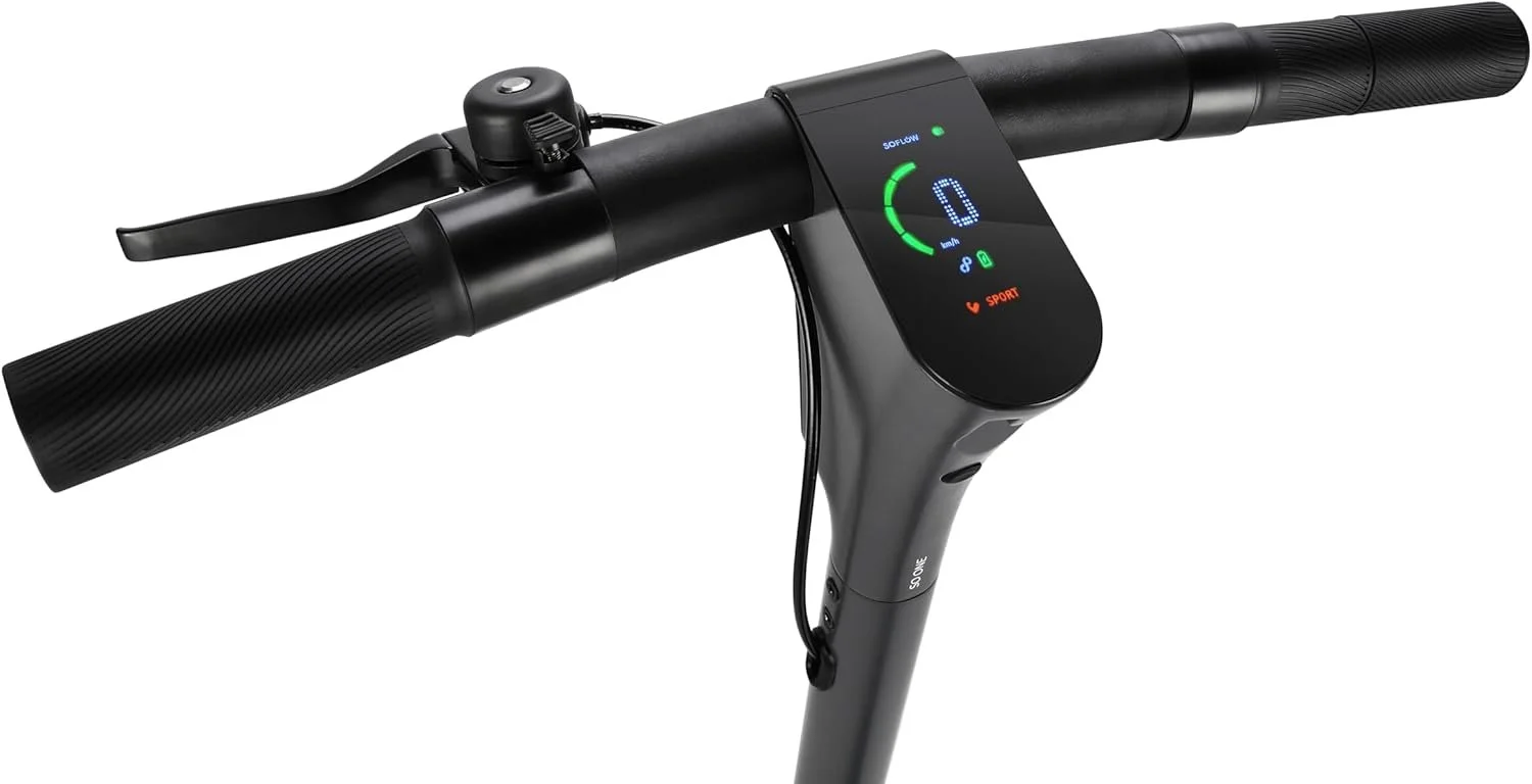 Электросамокат SOFLOW SO ONE (WO vers.) / до 30 км запас хода / 350 Вт / 9" колеса / 120 кг нагрузка / 25 км/ч /  Черный, фото №7