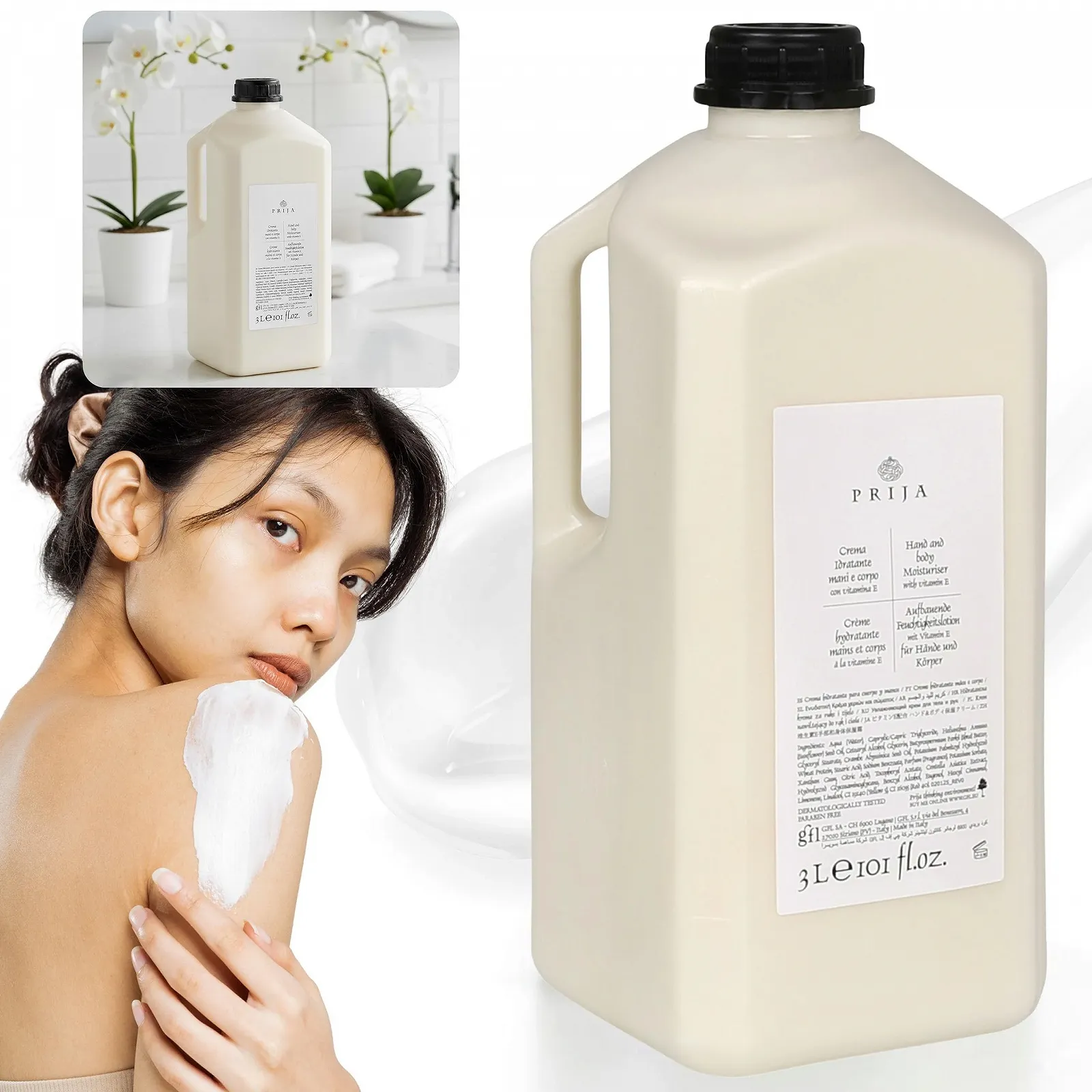 Крем для рук та тіла PRIJA Зволожуючий з вітаміном Е BALSAM (3 літри), фото №4 Крем для рук та тіла PRIJA Зволожуючий з вітаміном Е BALSAM (3 літри), фото №4