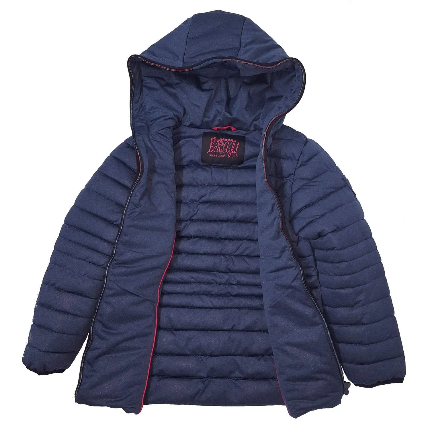 Анорак Outburst 3944409 для дівчат, зимова куртка з капюшоном, темно-синій, фото №3