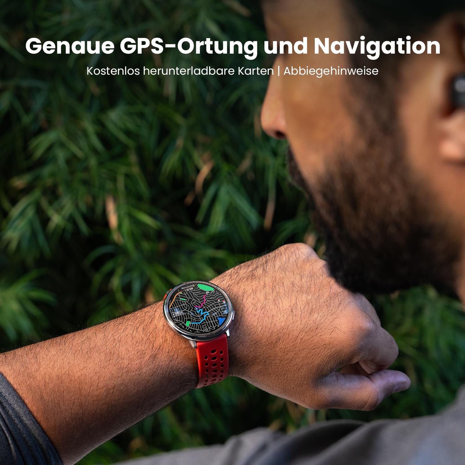 Смарт-годинник Amazfit Active 2 44 мм, NFC, AI, Голосове керування, GPS, 10 днів роботи від батареї, Фітнес-трекер, 160+ спортивних режимів, 5 ATM водонепроникність, Чорний, фото №9