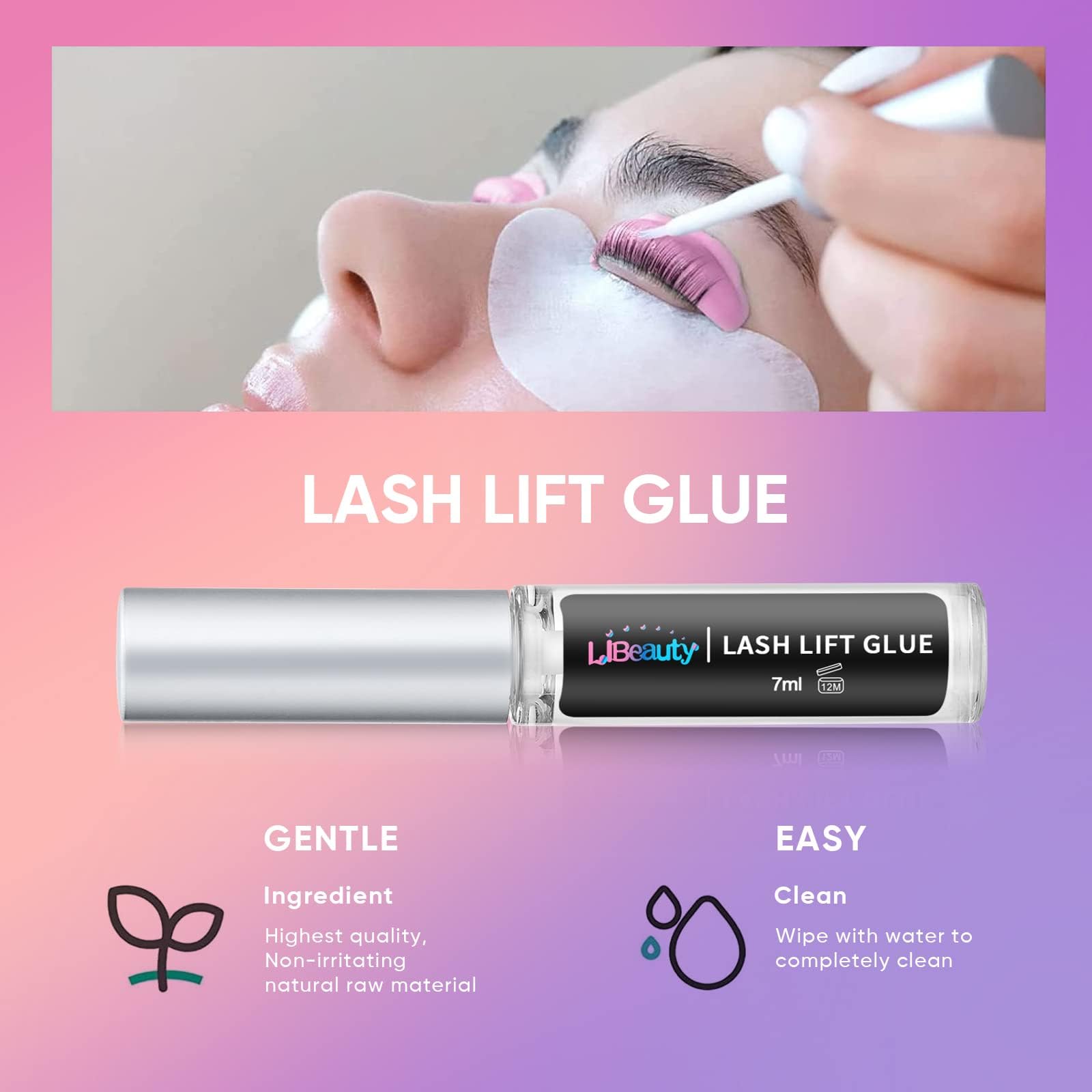 Набір Libeauty для підйому вій з кольором чорний, фото №5