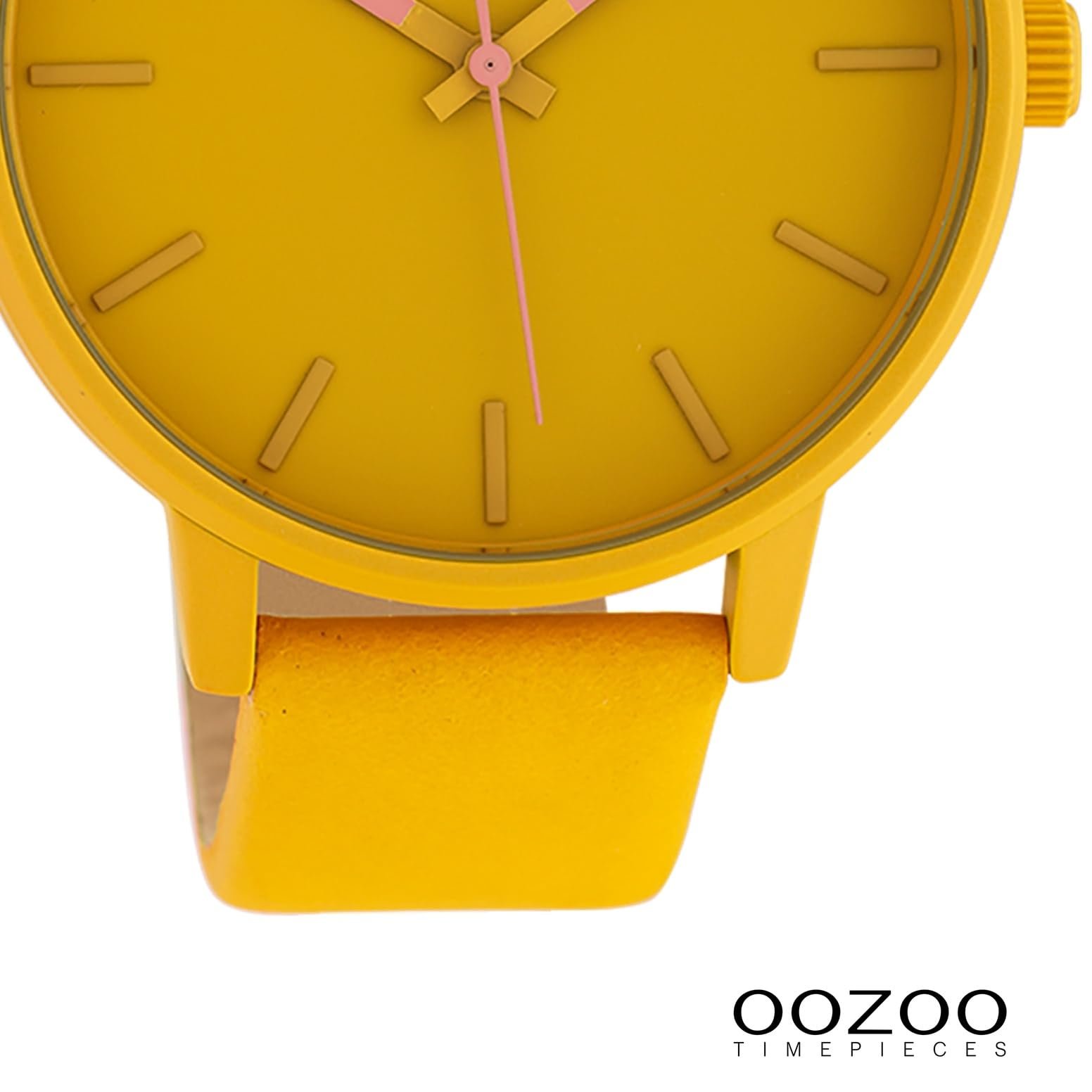 Женские часы Oozoo C10380 Кожаный ремешок 45 мм Горчично-желтый, желтый, Ремешок., фото №3 Женские часы Oozoo C10380 Кожаный ремешок 45 мм Горчично-желтый, желтый, Ремешок., фото №3