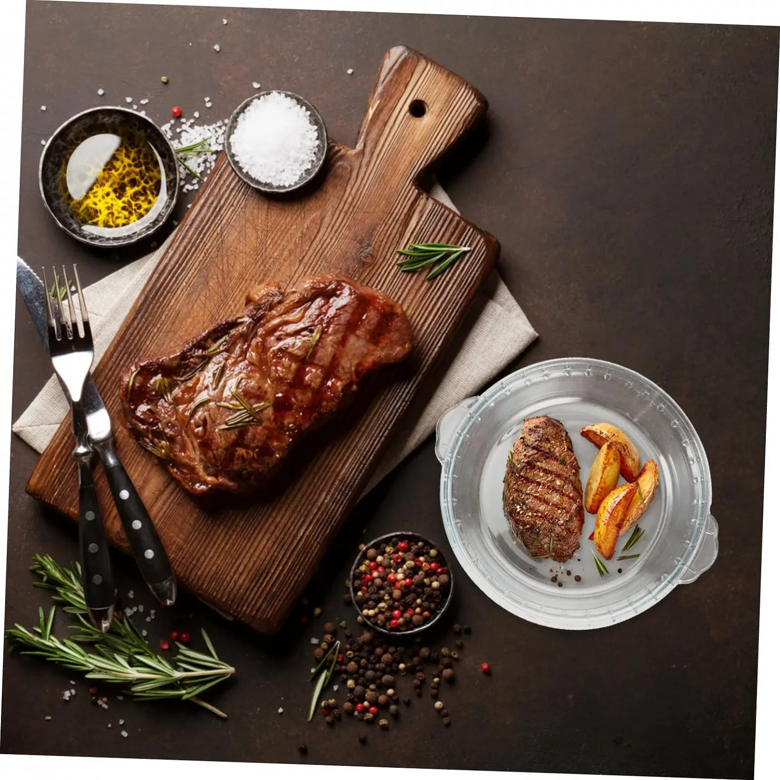 Форма для выпечки LIFKOME стеклянная термостойкая прозрачная, фото №2 Форма для выпечки LIFKOME стеклянная термостойкая прозрачная, фото №2