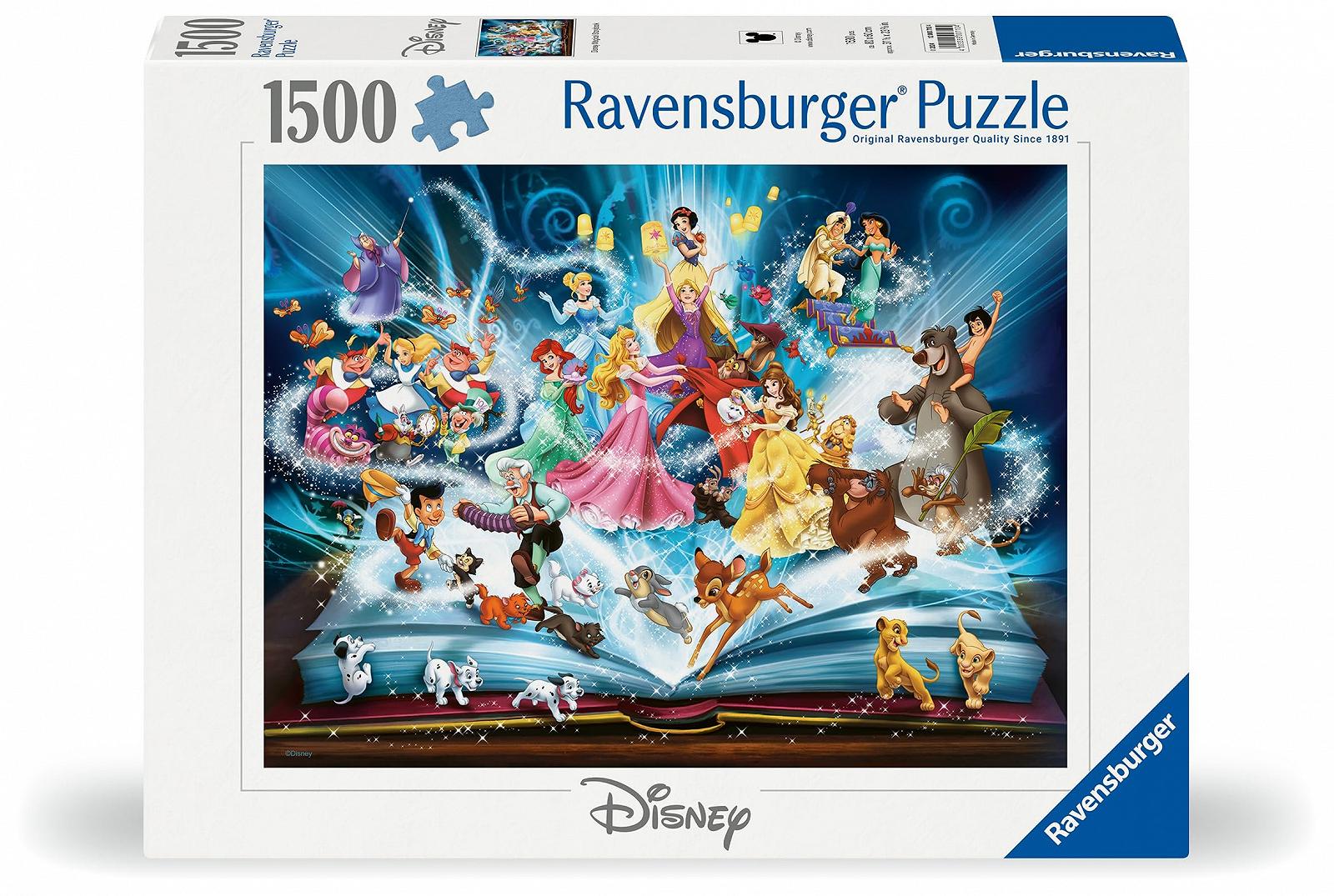 Пазл Ravensburger Disney Classics Disney's Magical Fairy Tale Book 1500 деталей для взрослых, фото №1