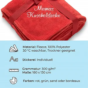 Плед Diamandi М'який з вишивкою імені 180 x 130 см Зелений synthetic.ua - Фото 1