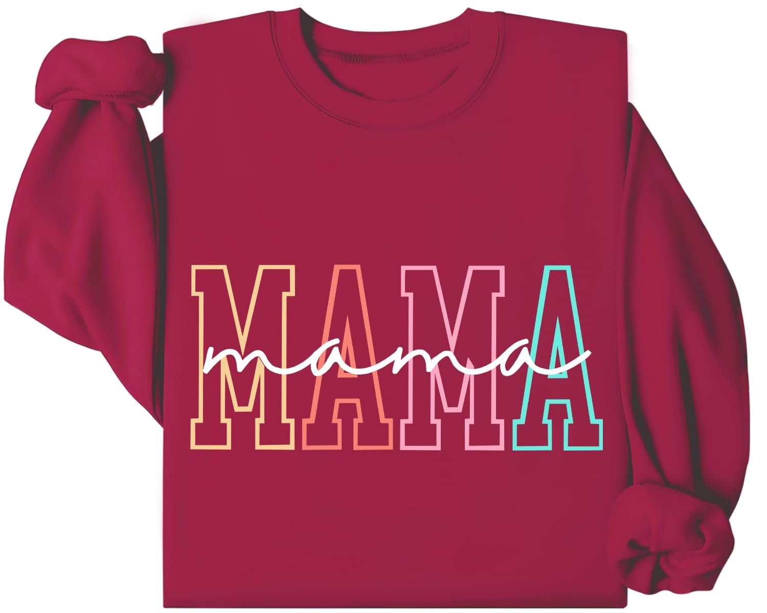 Толстовка ко Дню матери, футболка ко Дню матери, смешной буквенный принт, подарок на День матери, круглый вырез, фото №1