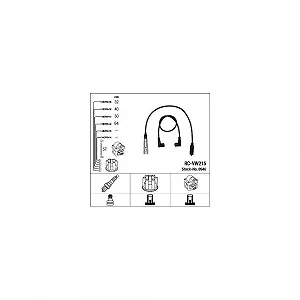 Комплект проводів запалювання NGK 0946 для AUDI SEAT SKODA VW LAMBORGHINI BENTLEY - Фото 1