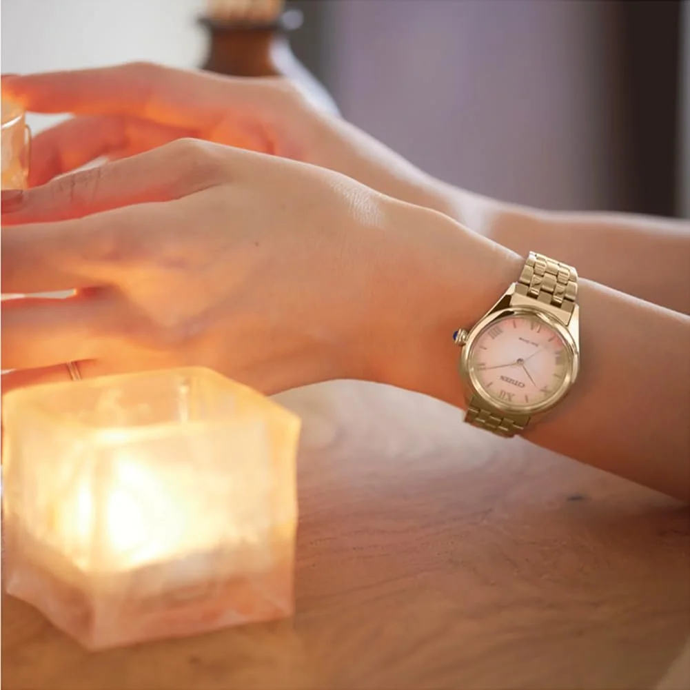 Мужские аналоговые кварцевые часы CITIZEN EM1143-81X с ремешком из нержавеющей стали, фото №4